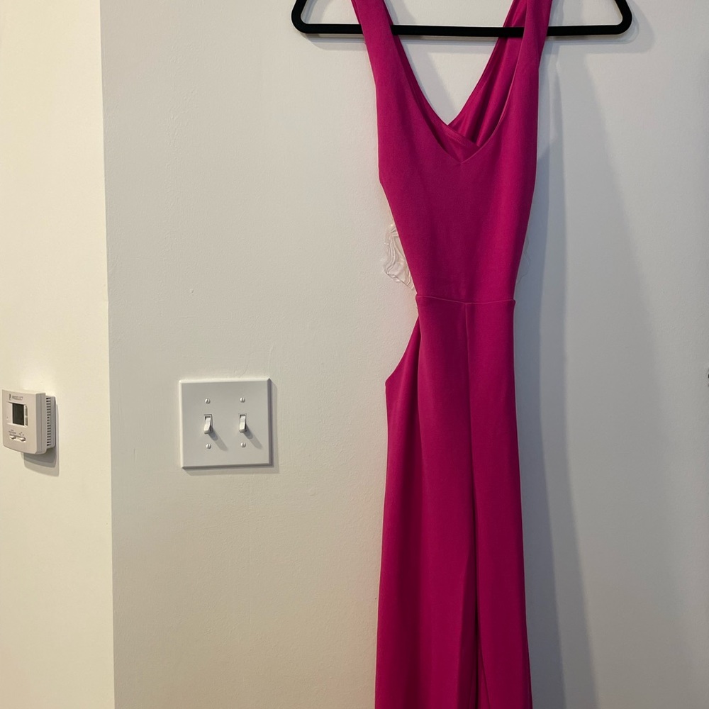 Pink Backless Jumpsuit - Picture 2 of 4